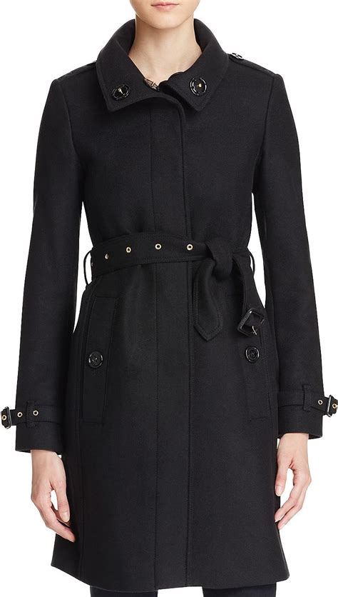 women's burberry gibbsmoore funnel collar trench coat|BURBERRY GIBBSMOORE Wool Blend Funnel Collar Trench .